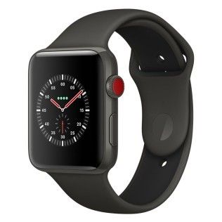 Apple Watch Edition Series 3 GPS + Cellular Céramique Gris Sport Gris/Noir 42 mm