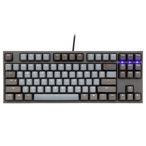 Ducky Channel One 2 TKL Skyline (coloris gris - MX Red - touches PBT)