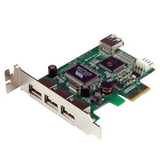 StarTech.com PCI-Express 1x vers 4 ports USB 2.0 - PEXUSB4DP
