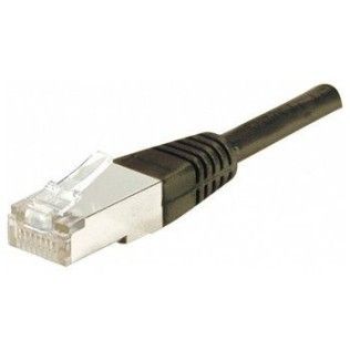 Cable RJ45 CAT6 FTP Blindé Noir 0.5m