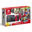 Nintendo Switch + Joy-Cons (rouge) + Super Mario Odyssey