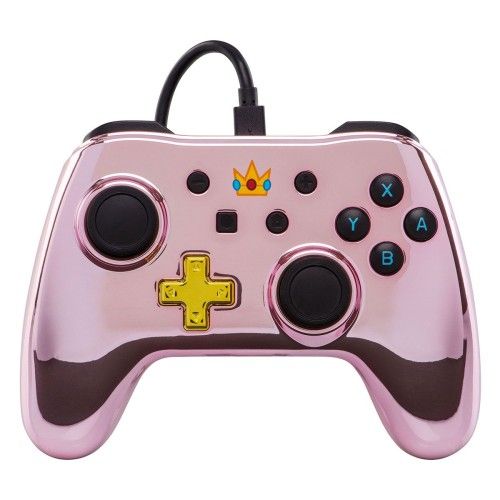 PowerA Nintendo Switch Chrome Wired Controller - Princess Peach