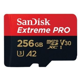 SanDisk Extreme Pro microSDXC UHS-I U3 V30 A2 256 Go + Adaptateur SD