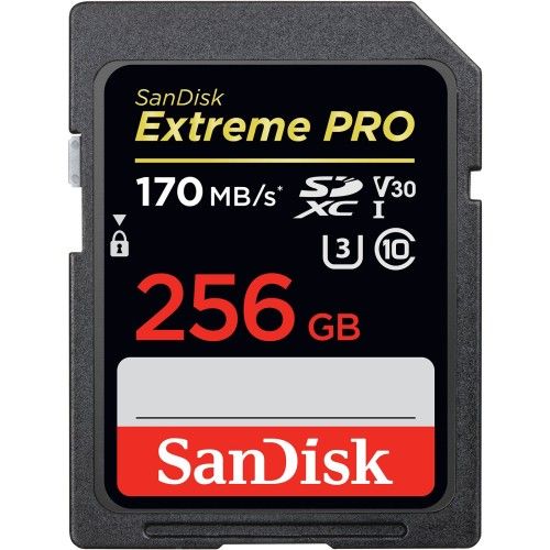SanDisk SDXC Extreme PRO UHS-I U3 256 Go