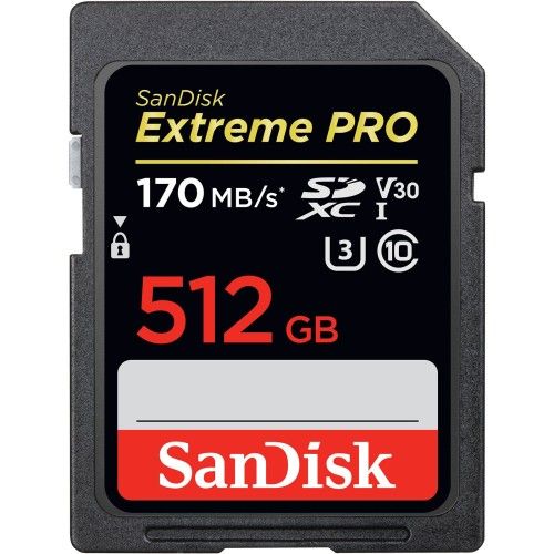 SanDisk SDXC Extreme PRO UHS-I U3 512 Go