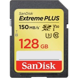 SanDisk SDXC Extreme PLUS UHS-1 U3 V30 128 Go