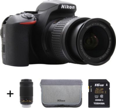 Appareil photo Reflex Nikon D5600 + 18-55 + 70-300VR + 16Go + sac