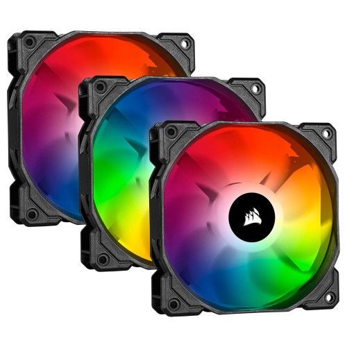 Corsair SP120 RGB PRO (x3) et Ligthning Node CORE