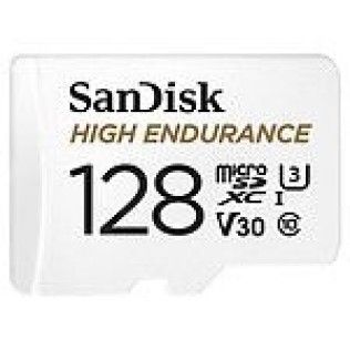 SanDisk High Endurance microSDXC UHS-I U3 V30 128 Go + Adaptateur SD