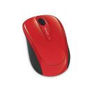 Souris Microsoft 3500 mobile Sans fil Rouge
