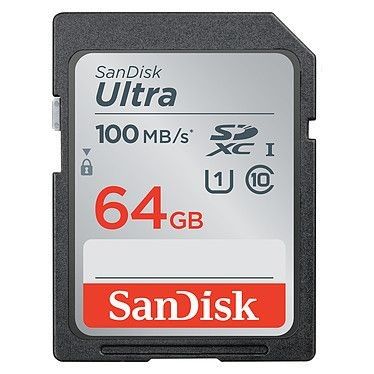 SanDisk Ultra SDXC UHS-I U1 64 Go (SDSDUNR-064G-GN3IN)