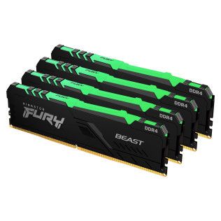 Kingston FURY Beast RGB 32 Go (4x8Go) DDR4 3200 MHz CL16