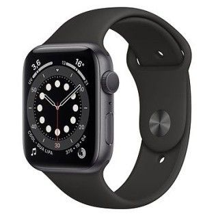 Apple Watch Series 6 GPS Aluminium Space Gray Bracelet Sport Black 44 mm