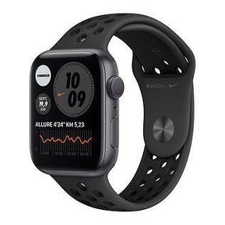 Apple Watch Nike Series 6 GPS Aluminium Space Gray Bracelet Sport Anthracite Black 44 mm