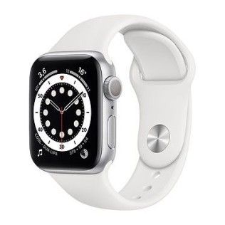 Apple Watch Series 6 GPS Aluminium Silver Bracelet Sport White 40 mm