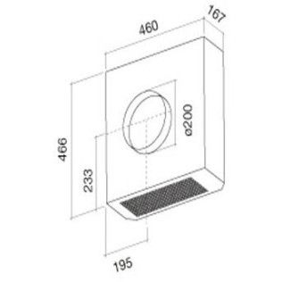 Falmec Hotte sans /  Solution EXT 1500m3/H 125005