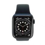 Apple Watch Series 6 - boîtier en aluminium bleu 44mm - bracelet sport bleu marine (GPS+Cellular)