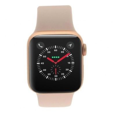 Apple Watch Series 4 - boîtier en aluminium or 40mm - bracelet sport rose des sables (GPS)/rose