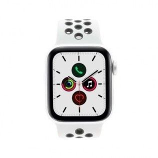 Apple Watch Series 5 Nike+ -boîtier en aluminium argent 40mm - bracelet sport platinium/noir (GPS+Ce