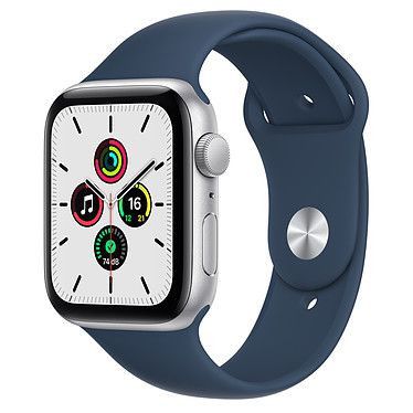 Apple Watch SE GPS Gold Aluminium Bracelet Sport Bleu Abysse 44 mm