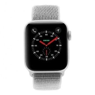 Apple Watch Series 4 - boîtier en aluminium argent 40mm - boucle sport coquillage (GPS)