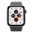 Apple Watch Series 5 - boîtier en acier inoxydable en noir 44mm - bracelet sport noir (GPS+Cellular)