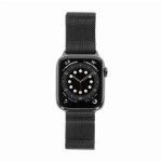 Apple Watch Series 6 - boîtier en acier inoxydable graphite 44mm - bracelet milanais graphite (GPS+C
