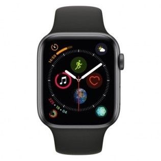 Apple Watch Series 4 GPS 44mm aluminium gris bracelet sport noir