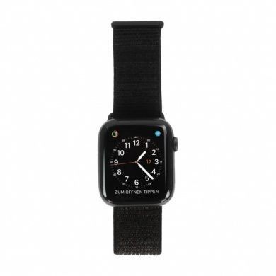 Apple Watch Series 4 GPS 44mm aluminium gris boucle sport noir