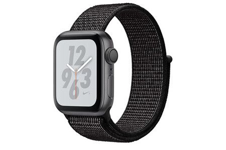 Apple Watch Series 4 Nike+ GPS 44mm aluminium gris boucle sport noir