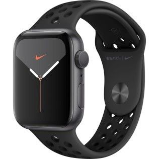 Apple Watch Series 5 Nike+ GPS 44mm aluminium gris bracelet sport noir