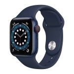 Apple Watch Series 6 GPS Cellular Aluminium Blue Sport Band Deep Navy 40 mm