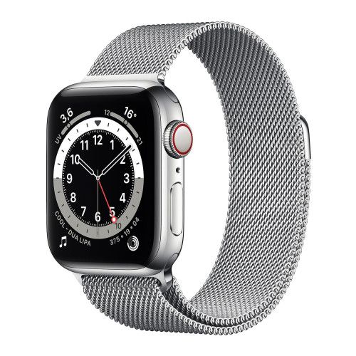 Apple Watch Series 6 GPS Cellular Stainless steel Silver Milanese Loop 40 mm