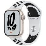 Apple Watch Nike Series 7 GPS Aluminium Lumière Stellaire Bracelet Sport 41 mm