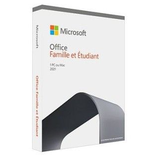 OFFICE HOME AND STUDENT 2021 - VERSION BOÎTE - 1 PC/MAC
