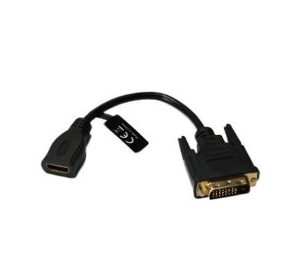 Adaptateur HDMI FEMELLE 19 pins vers DVI D MALE ( 24+1 ) 20cm