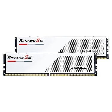 G.Skill RipJaws S5 32 Go (2x16Go) DDR5 5200 MHz CL36 - Blanc