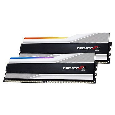 G.Skill Trident Z5 RGB 32 Go (2x16Go) DDR5 5600 MHz CL40 - Argent - F5-5600J4040C16GX2-TZ5RS