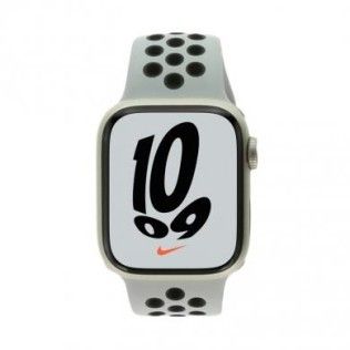 Apple Watch Series 7 Nike GPS 45mm aluminium polaire bracelet sport noir