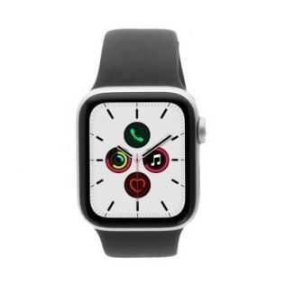 Apple Watch Series 5 GPS 40mm aluminium argent bracelet sport noir