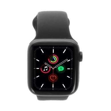 Apple Watch SE GPS 49mm aluminium gris bracelet sport noir