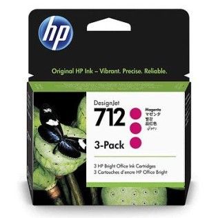 HP 712 Pack de 3 (3ED78A) - Magenta