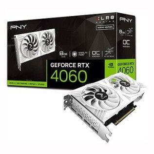 PNY GeForce RTX 4060 8GB XLR8 Verto Gaming Dual Fan White Edition