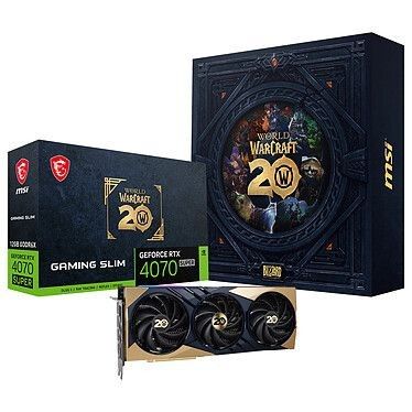 MSI GeForce RTX 4070 SUPER 12G GAMING SLIM World of Warcraft EDITION