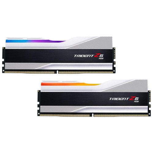 G.Skill Trident Z5 RGB Silver - 2 x 16 Go (32 Go) - DDR5 6000 MHz - CL30