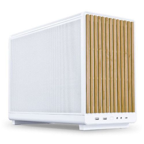 Lian Li A3-mATX - Blanc / Bois Clair