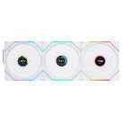 Lian Li Uni Fan TL LCD Wireless 120 Pack de 3 - Blanc