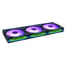 Lian Li Uni Fan SL-Infinity Wireless 120 Reverse Blade Pack de 3 - Noir