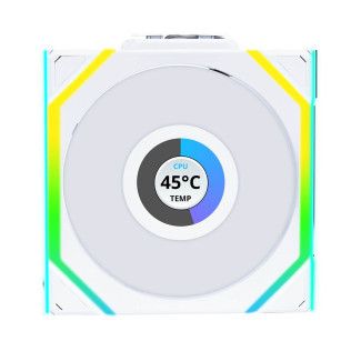 Lian Li Uni Fan SL Wireless LCD 120 - Blanc