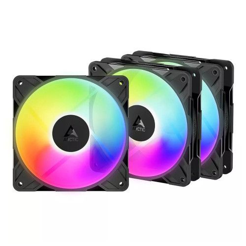 Arctic P12 Pro Reverse A-RGB Pack de 3 - Noir